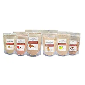 PureOnly Shikakai, Amla, Reetha, Hibiscus, Vettiver, Bhringaraj powder 150 Gram of each (Combo of 6) TOTAL 900 GRAMS