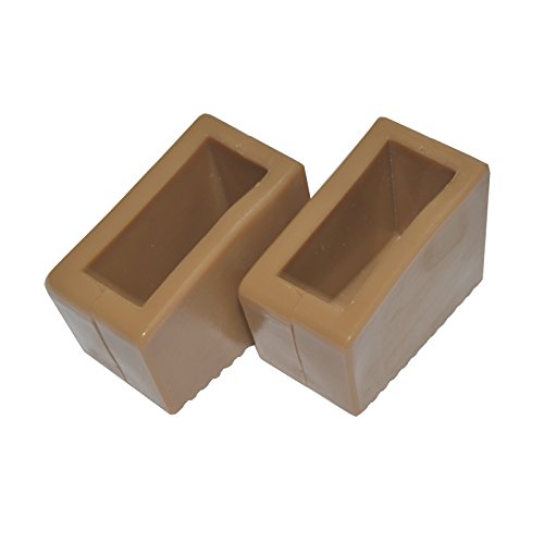 2 x Gummifuß ca. 60x22mm Leiternschuh Leiterfüße Holzleiter Malerleiter Leiterschuhe