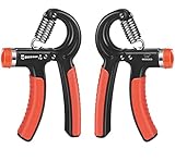 MOGOCO Hand Grip Strengthener Adjustable Resistance 11-132 Lbs Hand Wrist Finger Forearm Strength Trainer Grip Strength Equipment for Teens,Women,Men,Seniors (2 PACK)