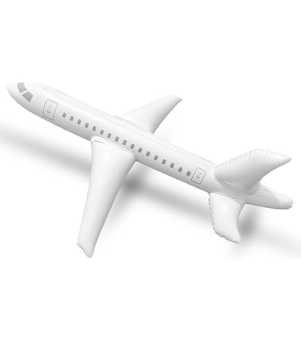 Avion Gonflable Pour Enfants XXL - Jouet Durable En PVC, Pour Intérieur Et Extérieur