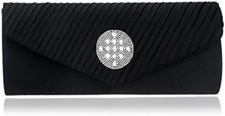 SJLN Women's Evening Bags Weddings Marriage Brides Clutches Ladies Fashion Banquet Europe \u0026 US Shoulder Bags Dating Shopping Gifts,Black-OneSize