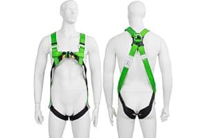 G FORCE SAFETY AT HEIGHT PRODUCTS G-Force 2 Point Full Body Height Safety Fall Arrest Protection Restraint Harness with Front & Back Anchor Points (XXL)