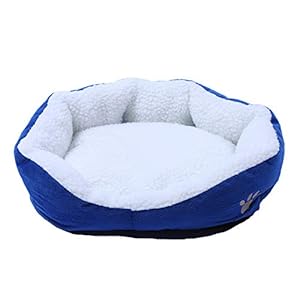 LAMEIDA Cama de Mascota Gruesa Cama de Mascota de Perro Caliente Cama de Perro mullida de Donut Cama de Perro mullida Cama de Perro Redonda para Gatos Perros