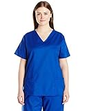 24|7 Comfort ScrubsWomen's Plus Size V Neck Sz Top