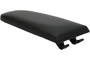Junhui Armrest Lid, Central Armrest Cover, Black PU Compatible with Jetta Bora Golf MK4 Polo Skoda Octavia Passat B5