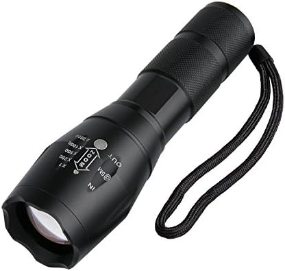 MOMONY CREE LED Flashlight, Super Bright 1000 LM Torch, Rechargeable Handheld Flashlight, 5 Modes, Pocket Size, IPX-4 Water Resistant for Camping, Hiking, Cycling, Hunting, Fishing and Emergency Use