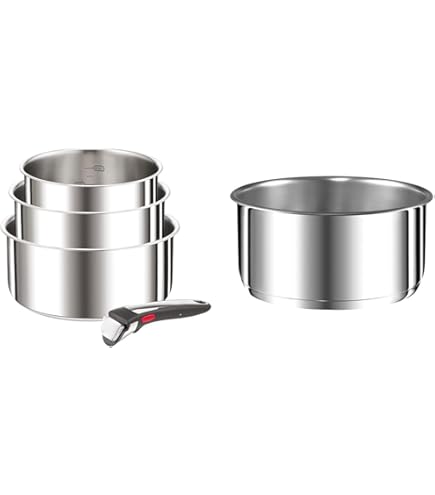 Tefal Ingenio Preference On Lot De 2 Poêles 24/28 Cm + Poignée Amovible