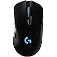Logitech G G703 LIGHTSPEED Mouse Gaming Wireless, Sensore HERO 25K, LIGHTSYNC RGB, POWERPLAY-compatibile, Leggero 95 g e 10 g