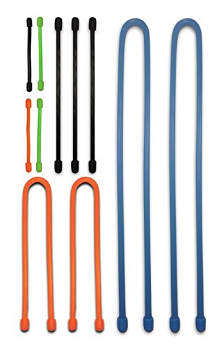 Preisvergleich Produktbild maxzone MagicTies - der wiederverwendbare Kabelbinder, 11er Pack mulitcolour