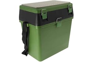 G8DS® Seat Box with Storage Compartments in Lid and Shoulder Strap Carp Fishing Camping Outdoor