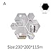 Produktbild OIKAY Wandaufkleber 7 Stücke 3D Spiegel Hexagon Vinyl Abnehmbare Wandaufkleber Aufkleber Home Decor Art DIY hausgarten küche zubehör dekorative aufkleber wandbilder