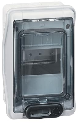 Legrand LEG01904 Coffret plexo 4 modules avec embouts perforateur directe IP 65 ik 09 Gris