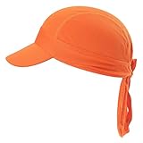Diseño especial：Una Visera en esta pañuelo de cabeza, ligero pero firme y buen ajuste a la cabeza después de llevar, no plegable, cubre el sol en partes de cara, proteger los ojos de luz del sol.