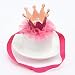 Ouneed Cute Hairband Baby Hair Band Elastic Flower Crown Headwear (Hot Pink)