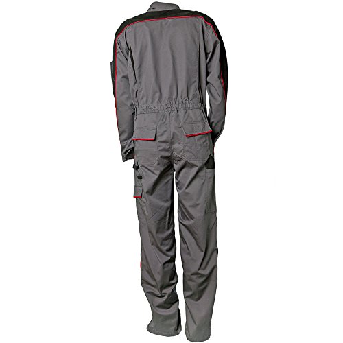 Planam Rallyekombi Highline, Größe 63, 1 Stück, schiefer / schwarz / rot, 2342063 - 4