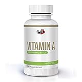 Pure Nutrition Vitamin A 10000 iu 100 Capsules Pack Supplement|Fish Liver Oil Retinyl Palmitate|Skin Eye Bone Support|Maintains Cellular Integrity|Over 3 Months Supply|3000 mcg Softgels