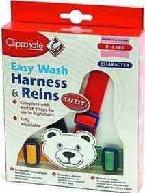 Clippasafe Character Webbing Baby Harness Teddy Multi Coloured