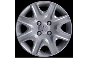 RIXTO Juego de 4 tapacubos adaptables – para Peugeot 308/207 – Diámetro 15 Pulgadas – con Logotipo Cromado – no Originales