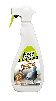 BARRIERE REPULSIVE Répulsif Pigeons & Oiseaux, Prêt à l'emploi, 750 ml, REPIGE750