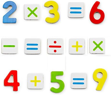 Vortigern #51020 - 37 Wooden Magnetic Fridge Numbers and Mathematical Signs Learning Toy