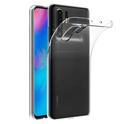 VGUARD Case Cover Compatible with Huawei P30 Pro, Transparent Flexible Silicone Soft TPU Gel Resilient Shock Absorption Bumper Protective Cover for Huawei P30 Pro