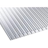 Lastra In Policarbonato Alveolare 5X Pareti - 3000x1050 Mm Spessore 16 Mm Trasparente Per Coperture E Serre - Foto 8