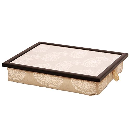 Andrew´s Knietablett Laptray mit Kissen Tablett Paisley Natur