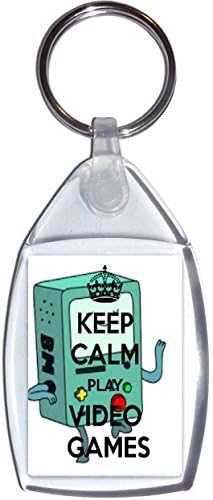 Keep Calm and Play Video Games - Keyring
