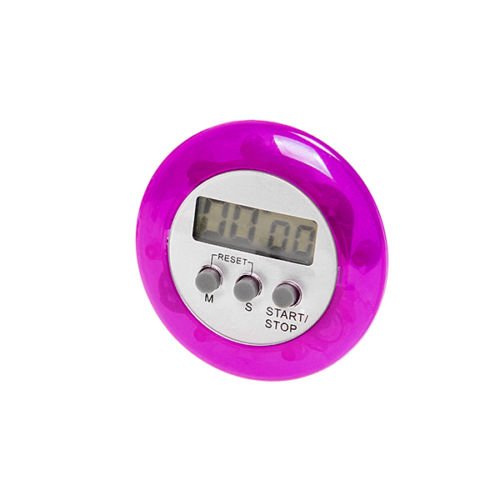 Mini Rund LCD Digital Kurzzeitmesser Eieruhr Küchenuhr Küche Countdown Wecker +Clip Rund