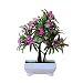 Produktbild Künstliche Pflanzen Blumen Kunstpflanzen im Topf Kunststoff Büsche Topfblumen Künstliche Pflanzen für Küche Garten Hause Wohnzimmer Deko7 x 24 x13.5 cm