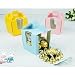 Produktbild AaaSue 50 Stück Patisserie Cupcake Mousse Cake Verpackung Boxen, rechteckig, stapelbar Food Geschenk Trägern blau