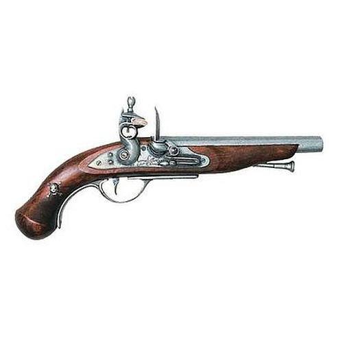Preisvergleich Produktbild Französische Piratenpistole Steinschloß grau 18Jhdt
