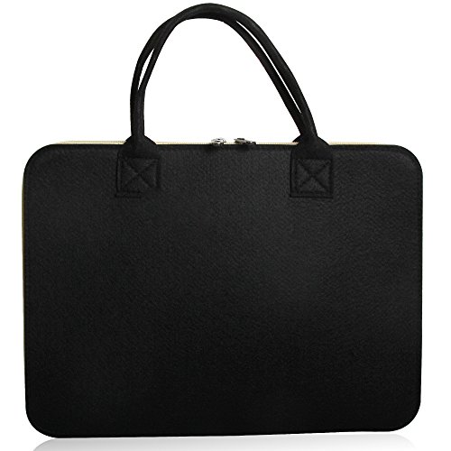 Sidiou Gruppe Mode Laptop Tasche Tablet PC Paket Laptop-Hülle wasserdichtes Gewebe Tasche Mode Laptop Tasche Tablet PC Paket Laptop-Hülle wasserdichtes Gewebe Tasche (17 Zoll, schwarz) - 3