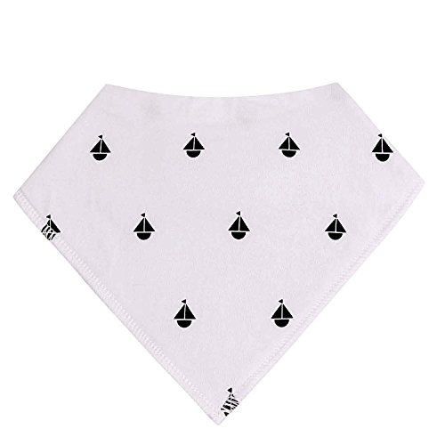 Lätzchen Dreieckstuch Baby Mädchen Jungen Abwaschbar mit Druckknopf 4er Set Dreieck Lätzchen Neugeborene By Alxcio - 3