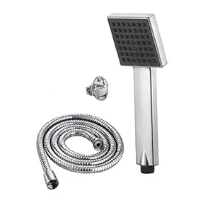 ANMEX Square Hand Shower Telephonic-Black (Chrome Plated) (10