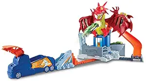 Hot Wheels Dragon Blast Playset, Multi Color