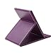 Anself Makeup Mirror Travel Leather Strong Portable Foldable Mirror Purple