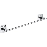 GROHE Start Cube QuickFix Long Towel Holder, 450 mm, Shower, Bathroom Accessories, Chrome, 40987000