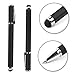 Produktbild subtel® Universal 2 in 1 Touchpen Stylus + Kugelschreiber für Smartphone, eRader, Tablet etc. Eingabestift Touchscreen (iPhone 4, 5, 6, 7 / Samsung Galaxy S3, S4, S5, S6, S7, S8 / Sony Xperia Z3, Z4 / Huawei P9, P10 etc.) schwarz