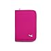 Packnbuy Sleek Travel Passport Organizer Wallet With Zip For Credit Card Ticket Coins Money Cash Currency Boarding Pass Pen - Pink Color RS.499.00