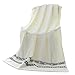 Produktbild Luxus-Badetuch Baumwolle Jacquard Badetuch Geschenk 27 6 × 55 Zoll (70 * 140cm),MilkyWhite
