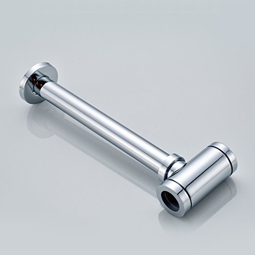 OBEEONR® Siphon + Pop Up Ablaufventil mit Überlauf Waschbecken Ablauf Ablaufgarnitur für Waschbecken Waschtisch - 4