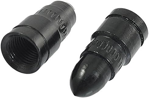 ARH Auto Accessories - Black Barrel Dust Caps, Set Of 4 Fits Onto Car, Bike Or Motorbike Valves.