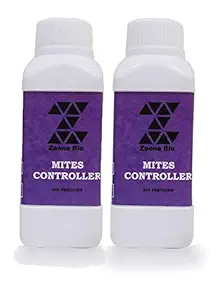 Zaena Bio Natural and Organic Mites Controller Liquid Bacteria Pesticide for Vegetables, Fruits, Garden Flowers, Agriculture Crops, Indoor and Outdoor Home Plants (Free spray gun) 100 ml - Pack of 2