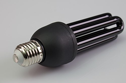 Preisvergleich Produktbild Schwarzlicht Energiesparlampe 240V / 25W / Sockel E-27 / UV-Aktiv - energiesparendes Schwarzlicht-Leuchtmittel - UV Lampe - showking