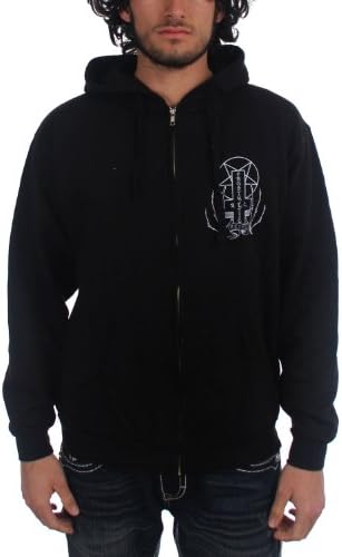 Prosthetic Records - Mens Venice 2 Hoodie in Black, Large, Black