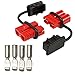 Produktbild 6–10 Gauge Batterie Schnelltrenner/Stecker-Set, 4 Stück Klemmstift + 2 Stück Kappen + 4 Stück Klemmstift Kabelbaum Stecker für die Erholung von Seilwinde elektrische Geräte