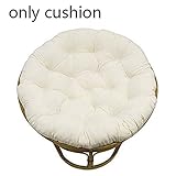 MSM Papasan Coussin De Chaise, Solid Color Bourré Swing Suspendus De œuf Hamac Surdimensionné Coussin De Siège, Chaise Pas Inclus-Beige 105x105cm(41x41inch)