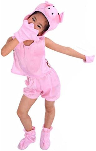 Wgwioo Children Animals Cartoon Kindergarten Pink Pigs Collection Child Costume School Play Party Clothing Stage Performances . 1# . 110Cm