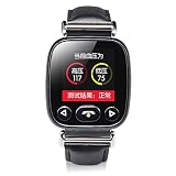 Lemumu 1.22 IPS Puls Blutdruck Erkennung zweiseitige Überwachung Karte Smart Uhren, Schwarz